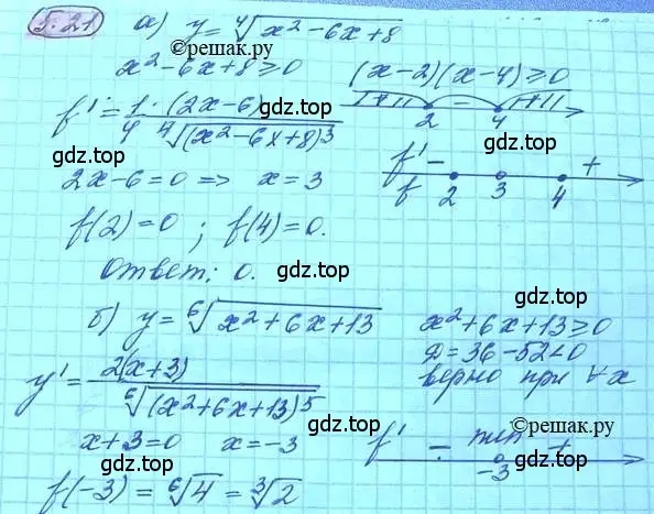 Решение 3. номер 5.21 (страница 33) гдз по алгебре 11 класс Мордкович, Семенов, задачник 2 часть