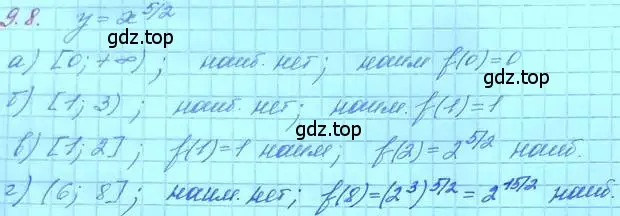 Решение 3. номер 9.8 (страница 50) гдз по алгебре 11 класс Мордкович, Семенов, задачник 2 часть