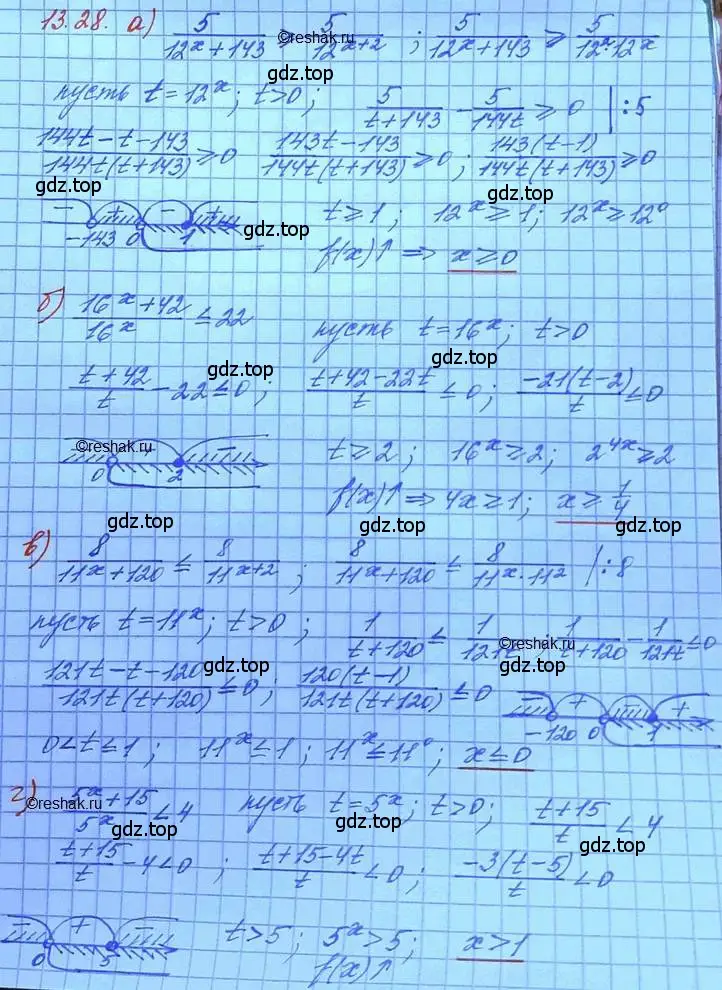 Решение 3. номер 13.28 (страница 83) гдз по алгебре 11 класс Мордкович, Семенов, задачник 2 часть