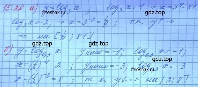 Решение 3. номер 15.20 (страница 92) гдз по алгебре 11 класс Мордкович, Семенов, задачник 2 часть