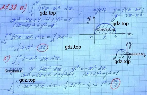 Решение 3. номер 21.38 (страница 140) гдз по алгебре 11 класс Мордкович, Семенов, задачник 2 часть