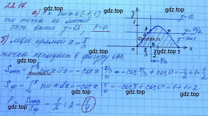 Решение 3. номер 22.17 (страница 151) гдз по алгебре 11 класс Мордкович, Семенов, задачник 2 часть