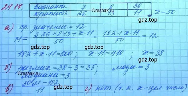 Решение 3. номер 24.17 (страница 161) гдз по алгебре 11 класс Мордкович, Семенов, задачник 2 часть