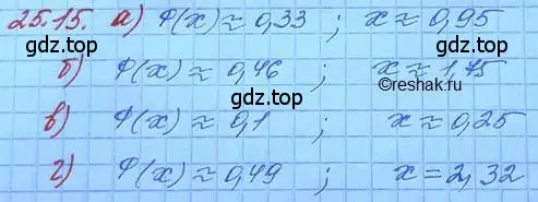 Решение 3. номер 25.15 (страница 164) гдз по алгебре 11 класс Мордкович, Семенов, задачник 2 часть