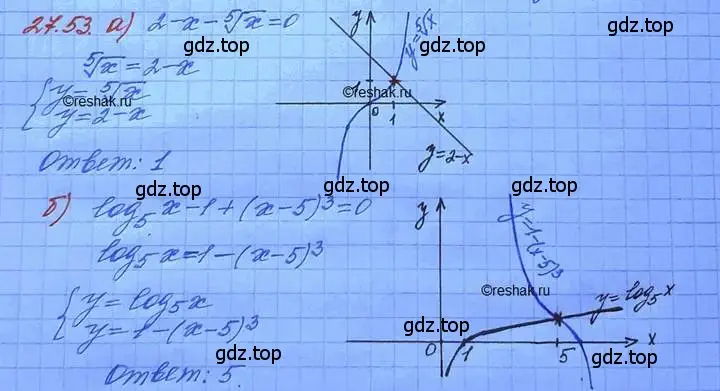 Решение 3. номер 27.53 (страница 173) гдз по алгебре 11 класс Мордкович, Семенов, задачник 2 часть