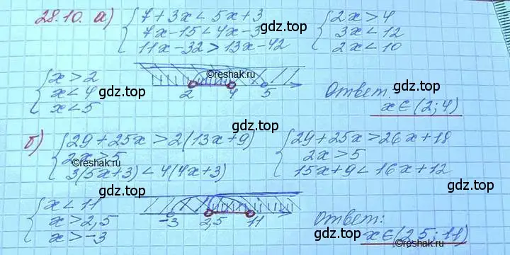 Решение 3. номер 28.10 (страница 175) гдз по алгебре 11 класс Мордкович, Семенов, задачник 2 часть