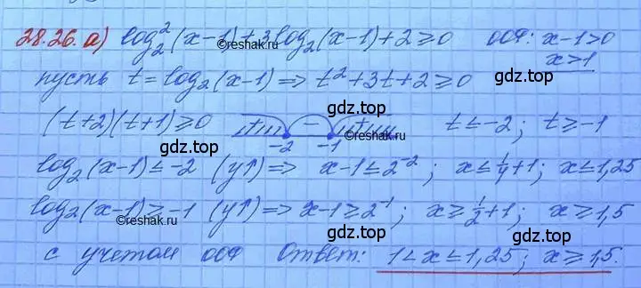 Решение 3. номер 28.26 (страница 177) гдз по алгебре 11 класс Мордкович, Семенов, задачник 2 часть