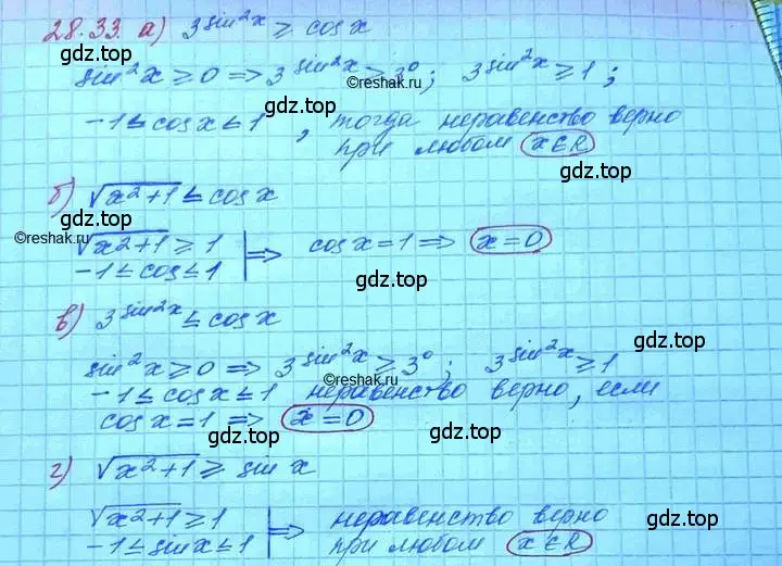 Решение 3. номер 28.33 (страница 177) гдз по алгебре 11 класс Мордкович, Семенов, задачник 2 часть