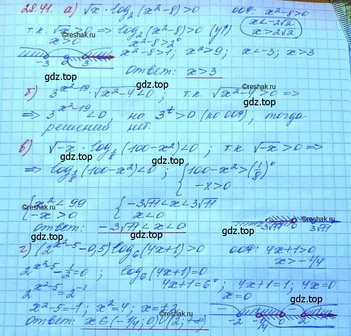 Решение 3. номер 28.41 (страница 178) гдз по алгебре 11 класс Мордкович, Семенов, задачник 2 часть