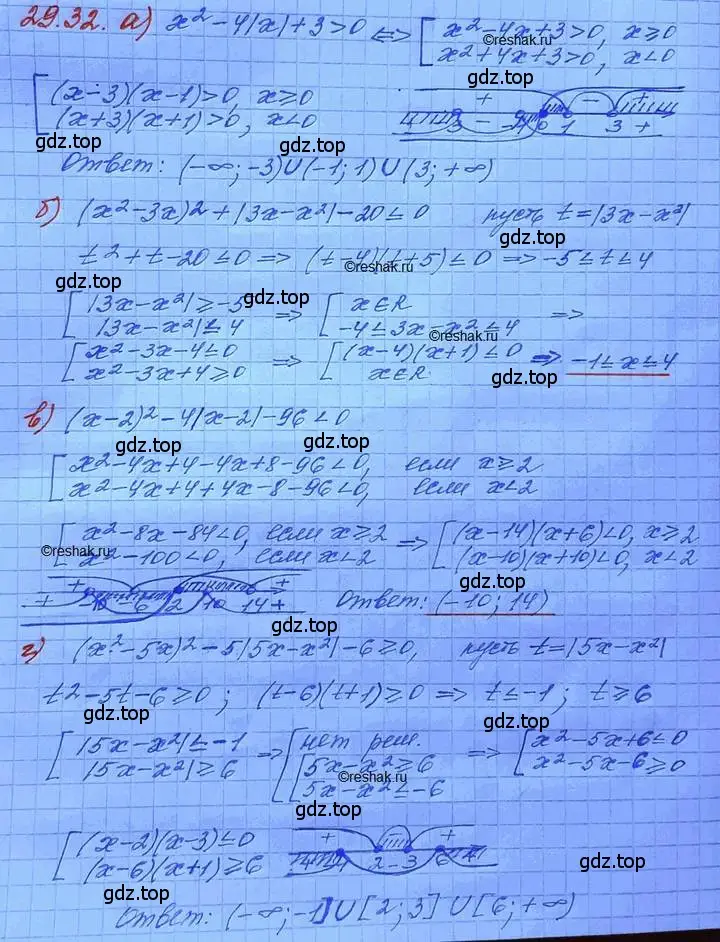 Решение 3. номер 29.32 (страница 185) гдз по алгебре 11 класс Мордкович, Семенов, задачник 2 часть