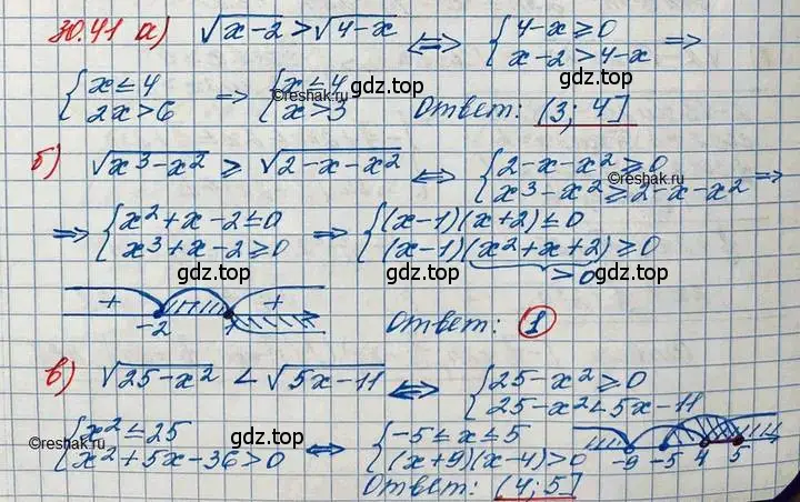 Решение 3. номер 30.41 (страница 195) гдз по алгебре 11 класс Мордкович, Семенов, задачник 2 часть