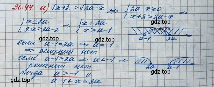 Решение 3. номер 30.44 (страница 196) гдз по алгебре 11 класс Мордкович, Семенов, задачник 2 часть