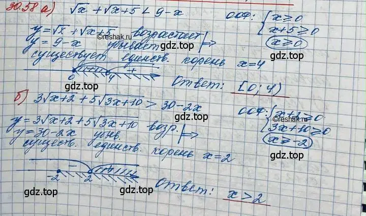 Решение 3. номер 30.58 (страница 198) гдз по алгебре 11 класс Мордкович, Семенов, задачник 2 часть