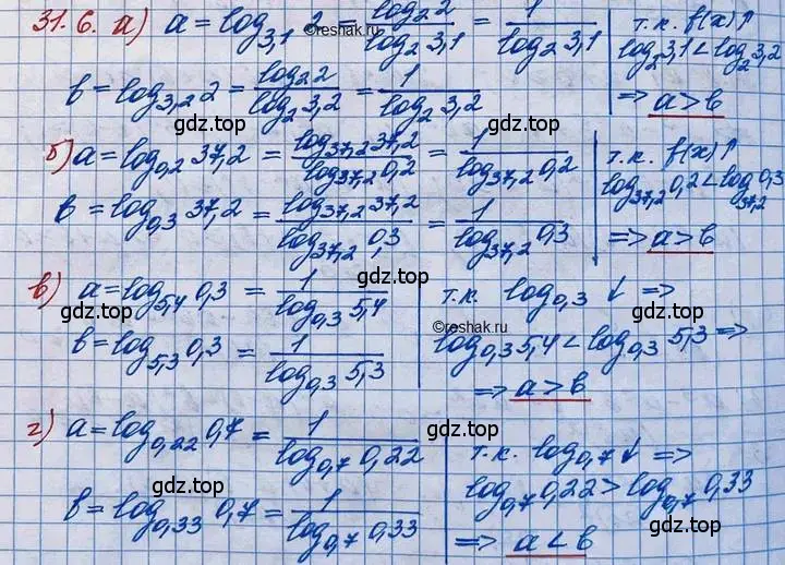 Решение 3. номер 31.6 (страница 199) гдз по алгебре 11 класс Мордкович, Семенов, задачник 2 часть