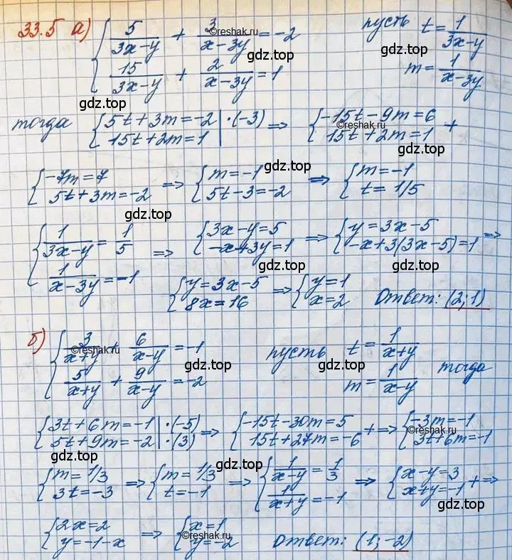 Решение 3. номер 33.5 (страница 210) гдз по алгебре 11 класс Мордкович, Семенов, задачник 2 часть