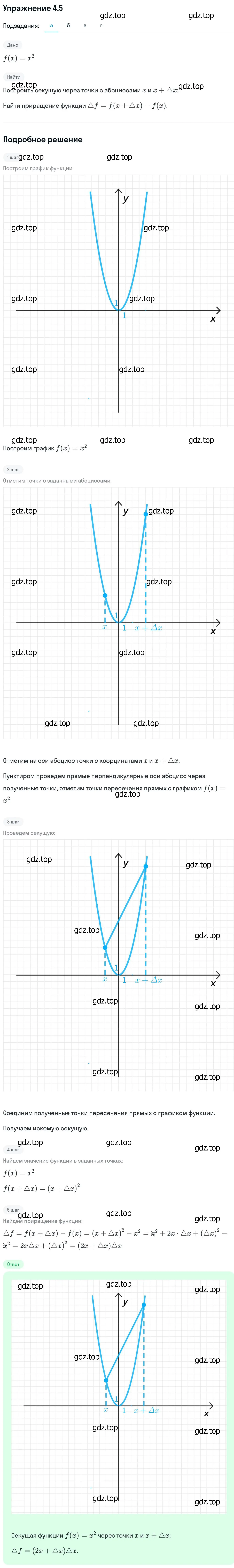 Решение номер 4.5 (страница 95) гдз по алгебре 11 класс Никольский, Потапов, учебник 2 часть