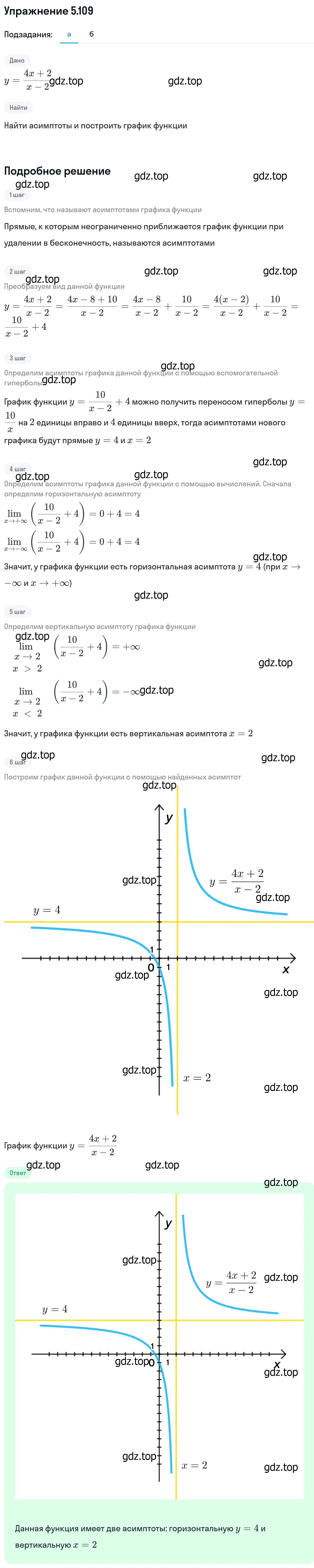 Решение номер 5.109 (страница 156) гдз по алгебре 11 класс Никольский, Потапов, учебник 2 часть