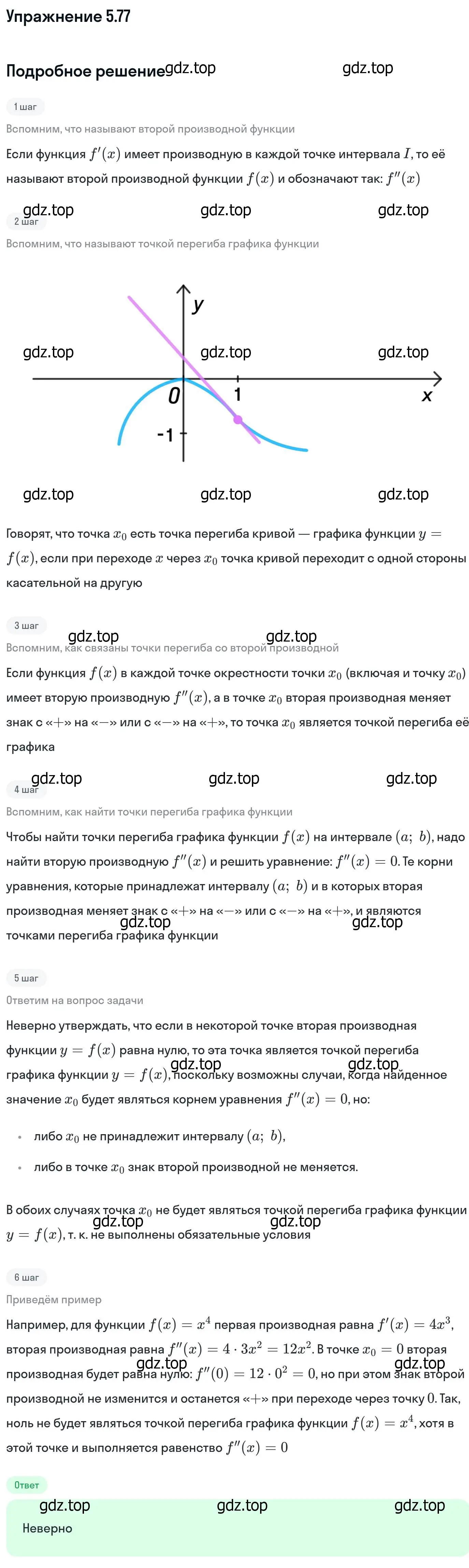 Решение номер 5.77 (страница 140) гдз по алгебре 11 класс Никольский, Потапов, учебник 2 часть