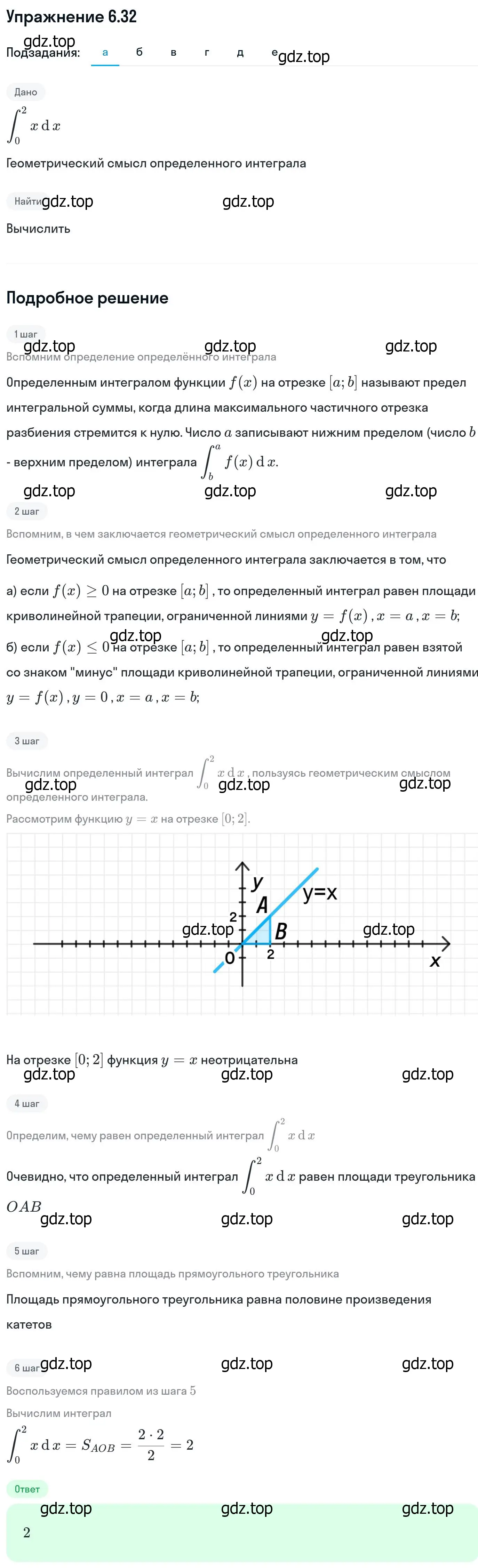 Решение номер 6.32 (страница 181) гдз по алгебре 11 класс Никольский, Потапов, учебник 2 часть