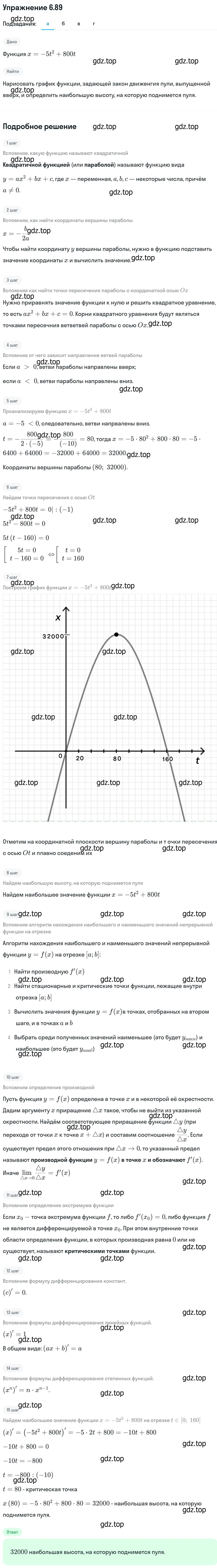 Решение номер 6.89 (страница 211) гдз по алгебре 11 класс Никольский, Потапов, учебник