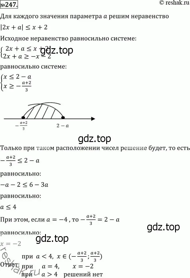 Решение 2. номер 247 (страница 431) гдз по алгебре 11 класс Никольский, Потапов, учебник