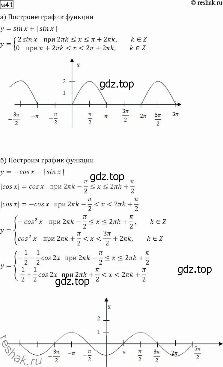 Решение 2. номер 41 (страница 414) гдз по алгебре 11 класс Никольский, Потапов, учебник