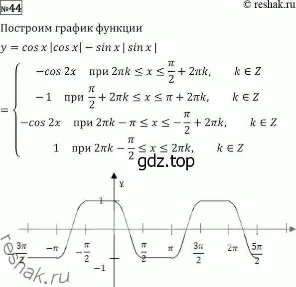 Решение 2. номер 44 (страница 414) гдз по алгебре 11 класс Никольский, Потапов, учебник