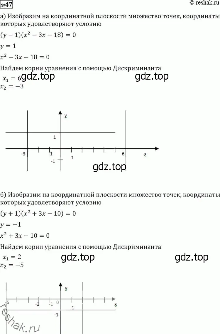 Решение 2. номер 47 (страница 415) гдз по алгебре 11 класс Никольский, Потапов, учебник