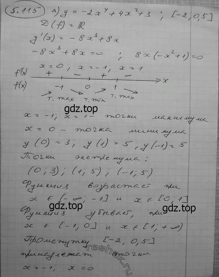 Решение 2. номер 5.115 (страница 161) гдз по алгебре 11 класс Никольский, Потапов, учебник 2 часть