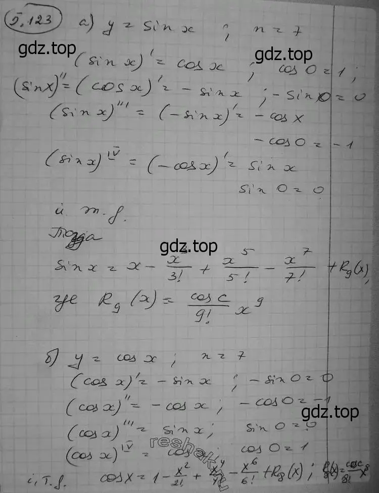 Решение 2. номер 5.123 (страница 167) гдз по алгебре 11 класс Никольский, Потапов, учебник 2 часть