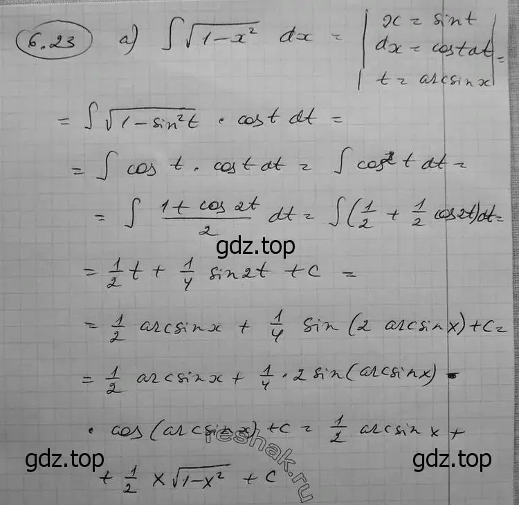 Решение 2. номер 6.23 (страница 175) гдз по алгебре 11 класс Никольский, Потапов, учебник 2 часть