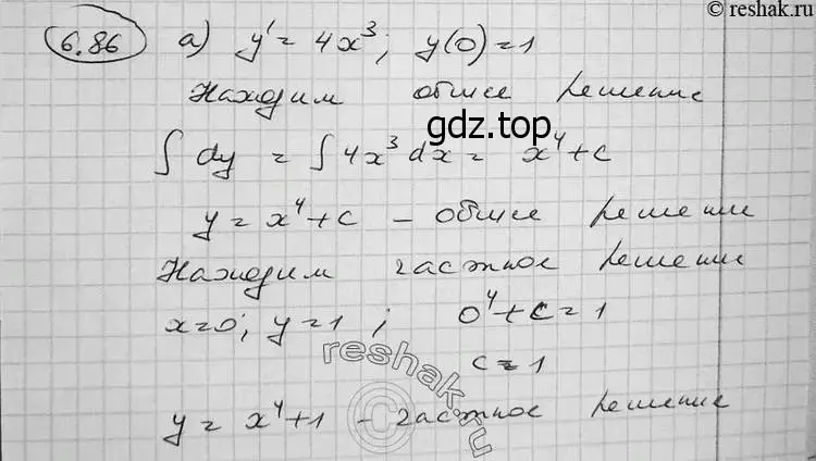 Решение 2. номер 6.86 (страница 206) гдз по алгебре 11 класс Никольский, Потапов, учебник