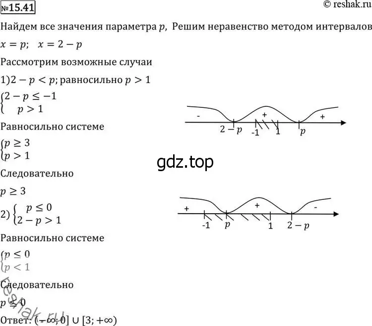 Решение 2. номер 15.41 (страница 373) гдз по алгебре 11 класс Никольский, Потапов, учебник