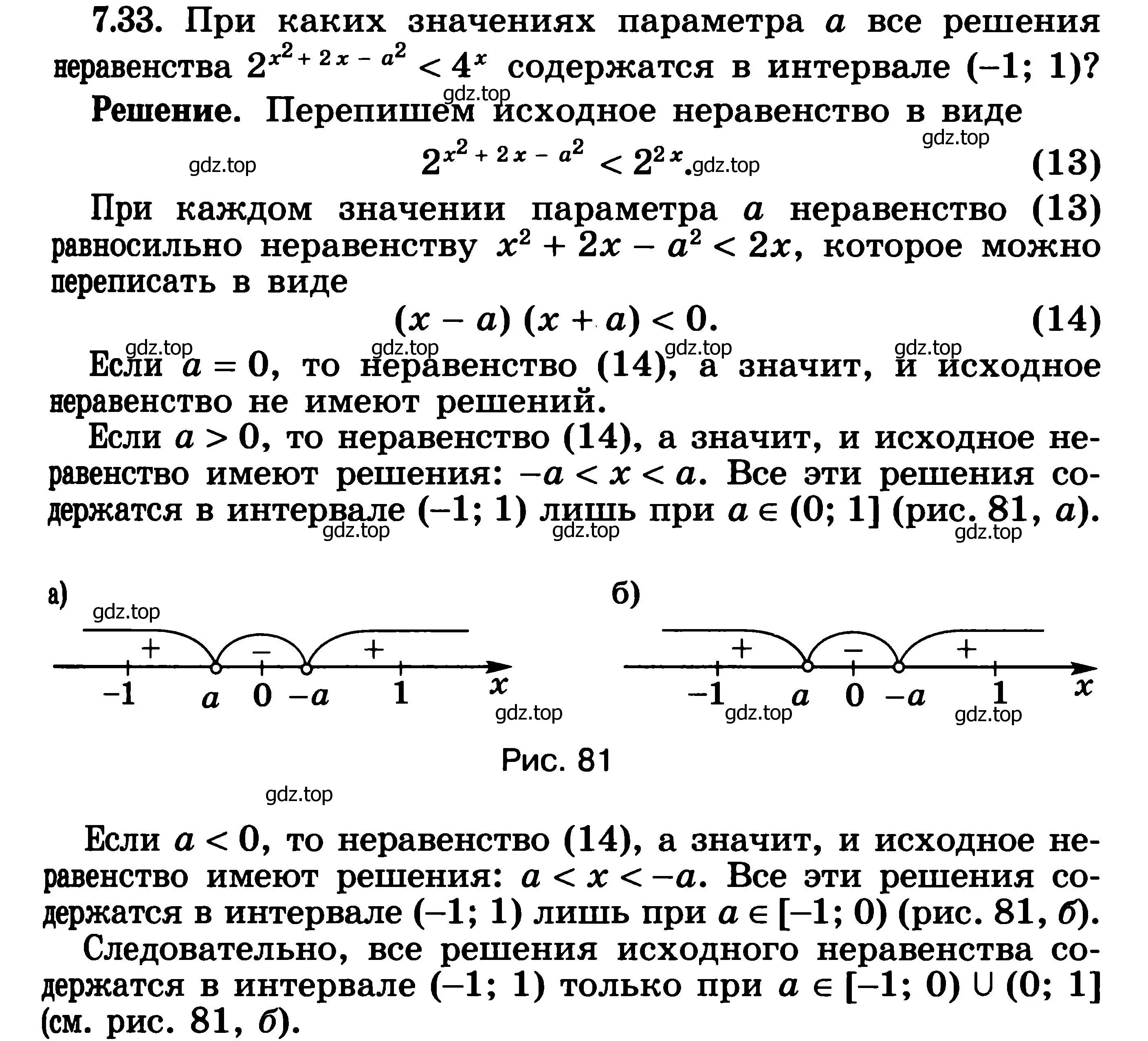 Решение 3. номер 7.33 (страница 225) гдз по алгебре 11 класс Никольский, Потапов, учебник