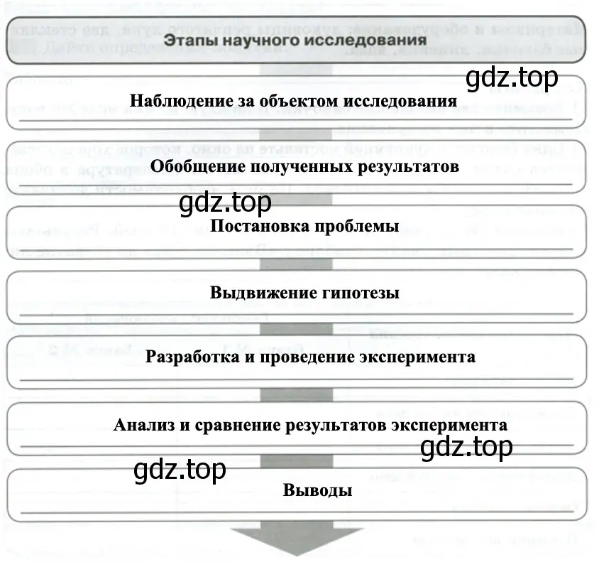 Этапы научного исследования - биология 5 класс Пасечник Рабочая тетрадь