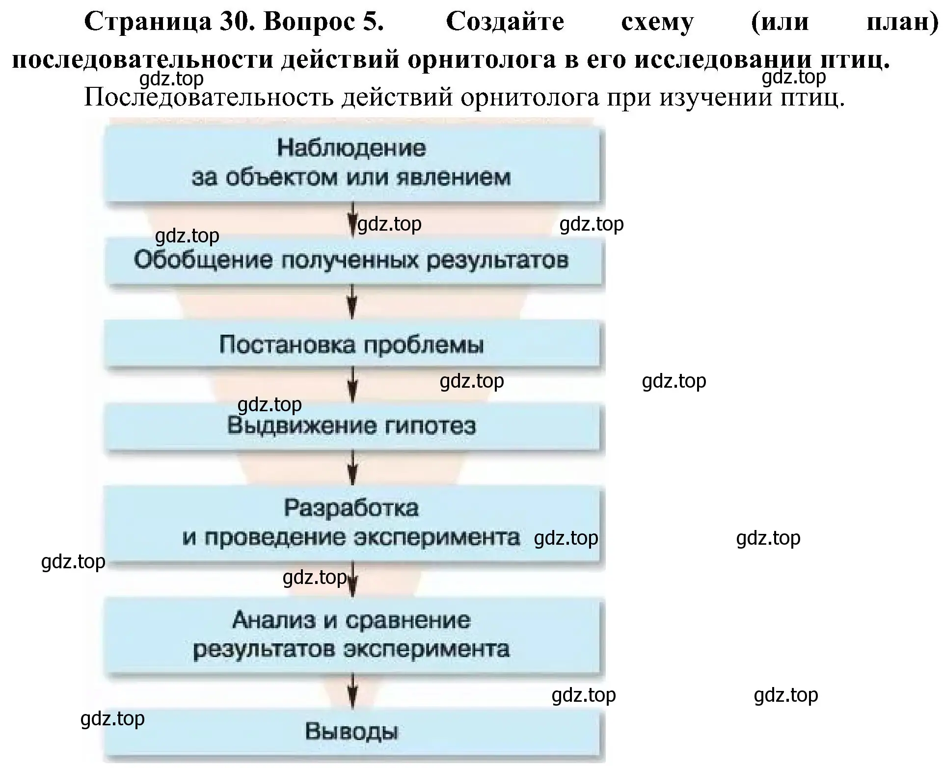 Решение номер 5 (страница 30) гдз по биологии 5 класс Пономарева, Николаев, учебник