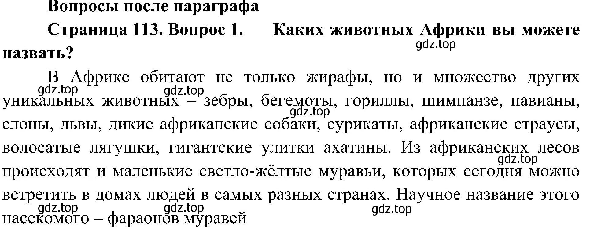 Решение номер 1 (страница 113) гдз по биологии 5 класс Пономарева, Николаев, учебник