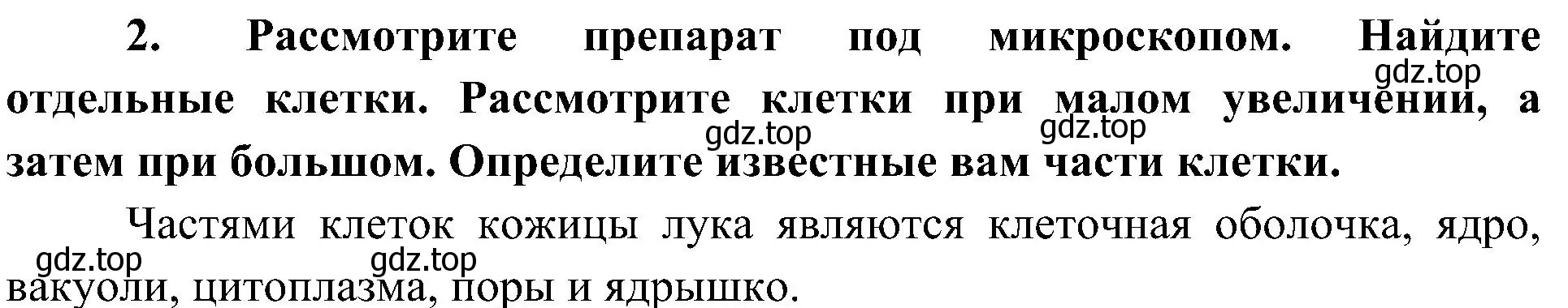 Решение номер 2 (страница 54) гдз по биологии 5 класс Пономарева, Николаев, учебник