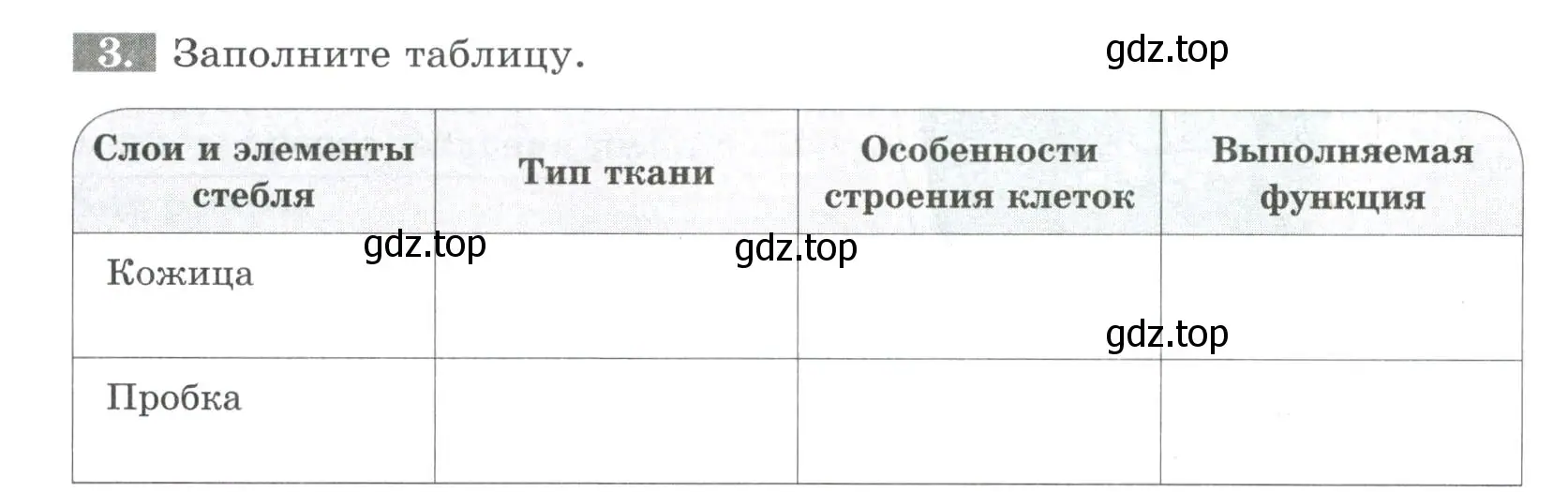 Условие номер 3 (страница 47) гдз по биологии 6 класс Пасечник, Суматохин, рабочая тетрадь