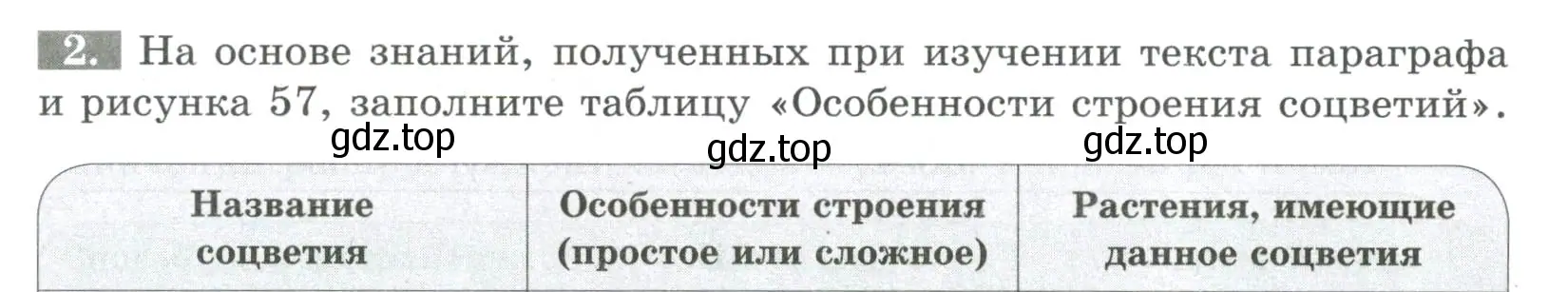 Условие номер 2 (страница 65) гдз по биологии 6 класс Пасечник, Суматохин, рабочая тетрадь