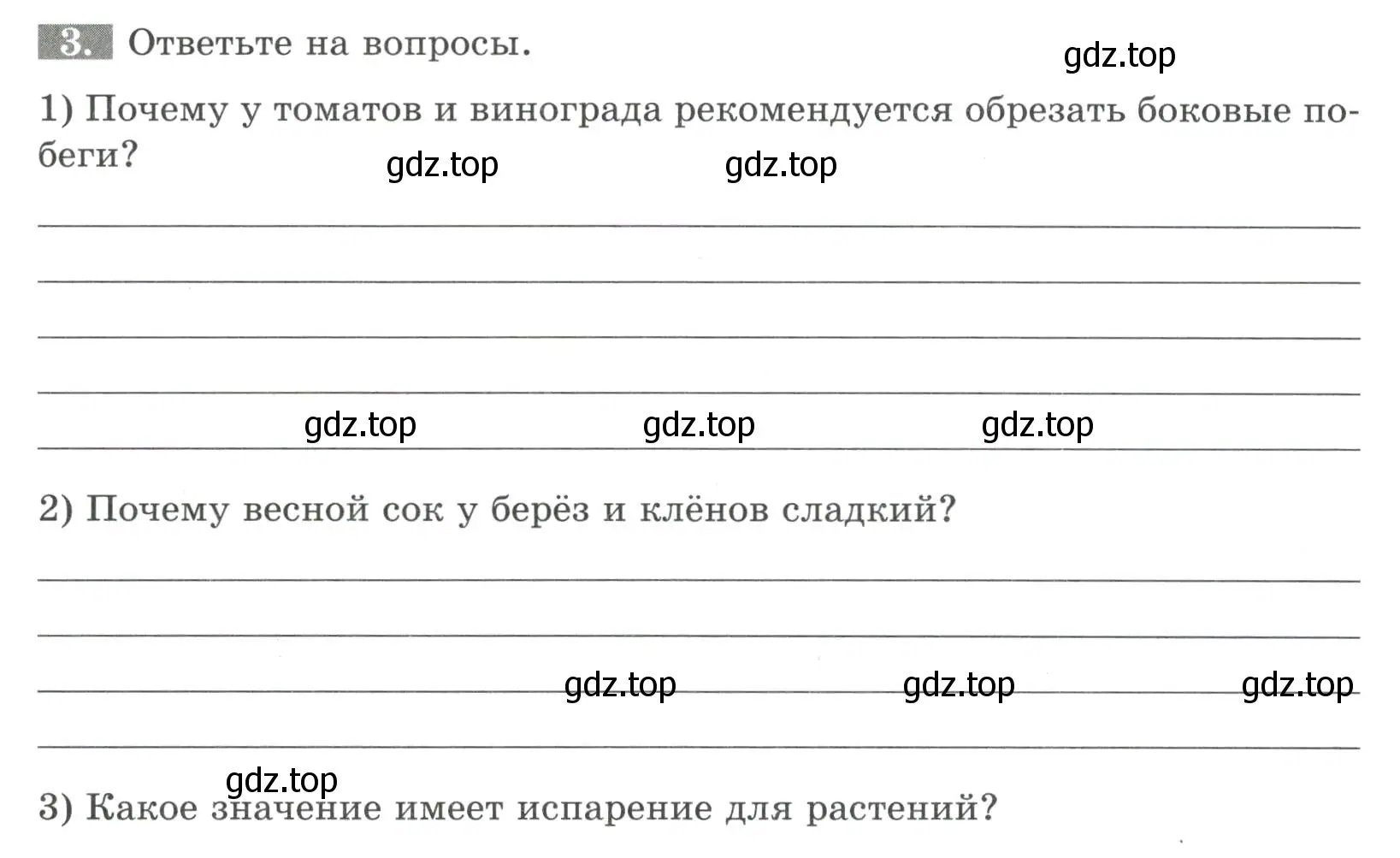 Условие номер 3 (страница 87) гдз по биологии 6 класс Пасечник, Суматохин, рабочая тетрадь