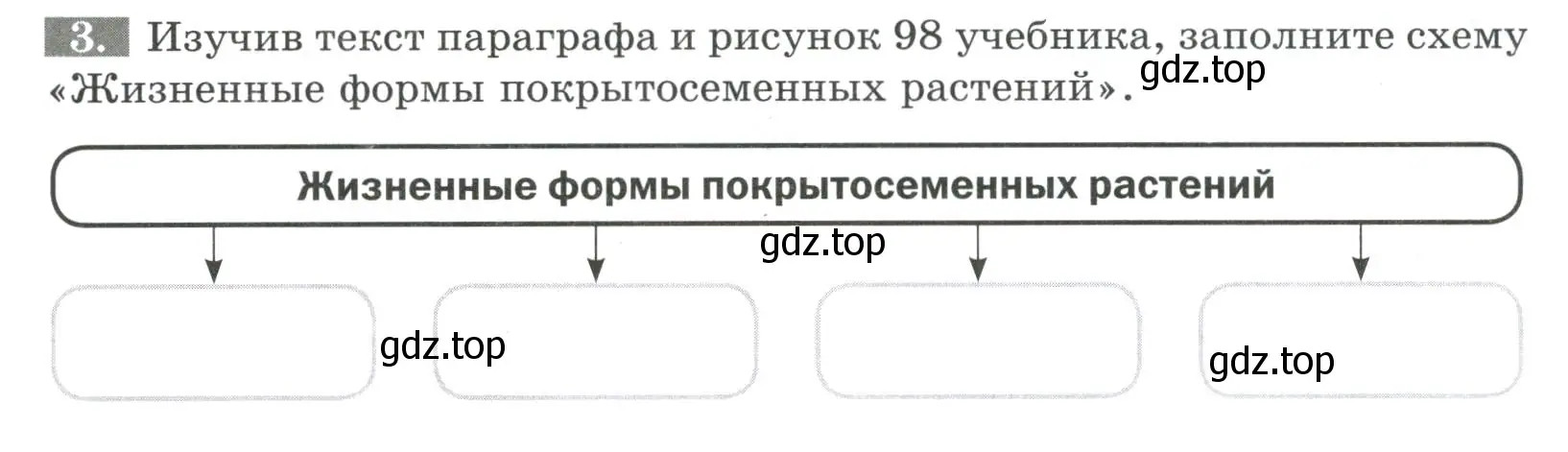 Условие номер 3 (страница 94) гдз по биологии 6 класс Пасечник, Суматохин, рабочая тетрадь