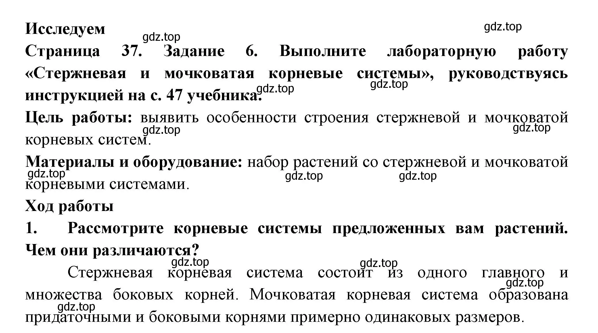 Решение номер 6 (страница 37) гдз по биологии 6 класс Пасечник, Суматохин, рабочая тетрадь