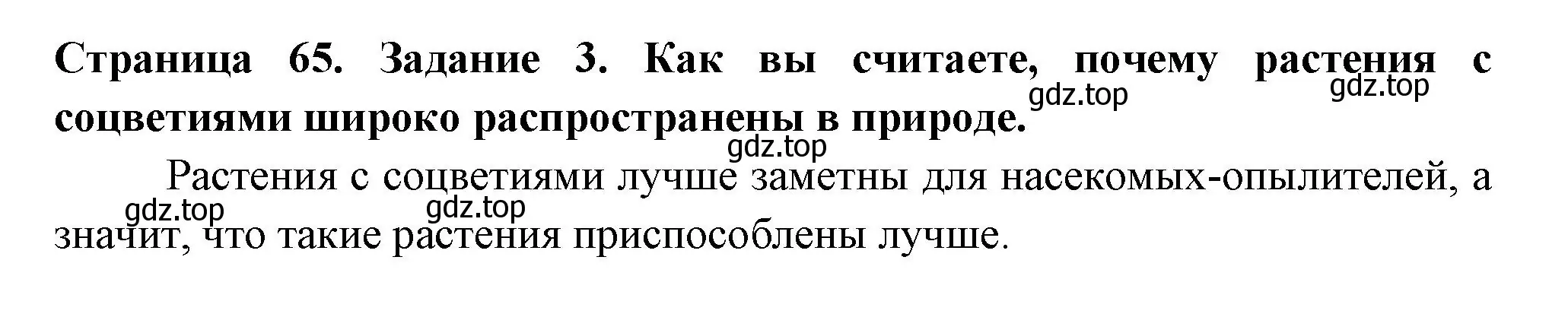 Решение номер 3 (страница 65) гдз по биологии 6 класс Пасечник, Суматохин, рабочая тетрадь