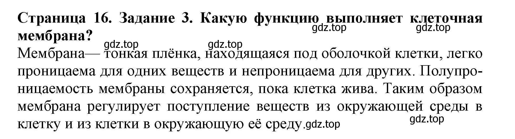 Решение номер 3 (страница 16) гдз по биологии 6 класс Пасечник, Суматохин, учебник