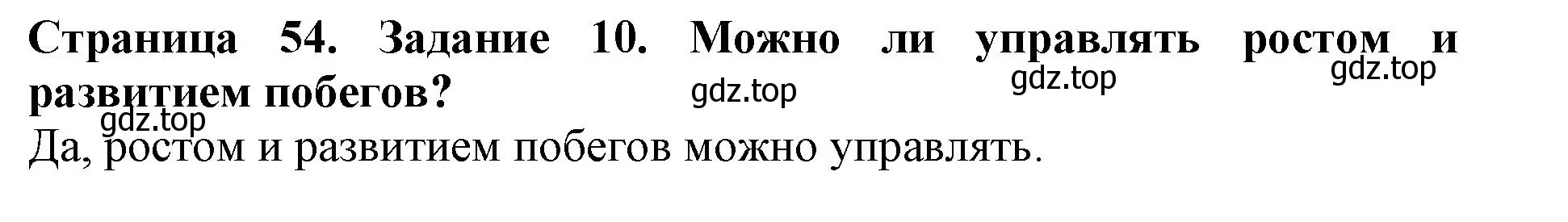 Решение номер 10 (страница 54) гдз по биологии 6 класс Пасечник, Суматохин, учебник