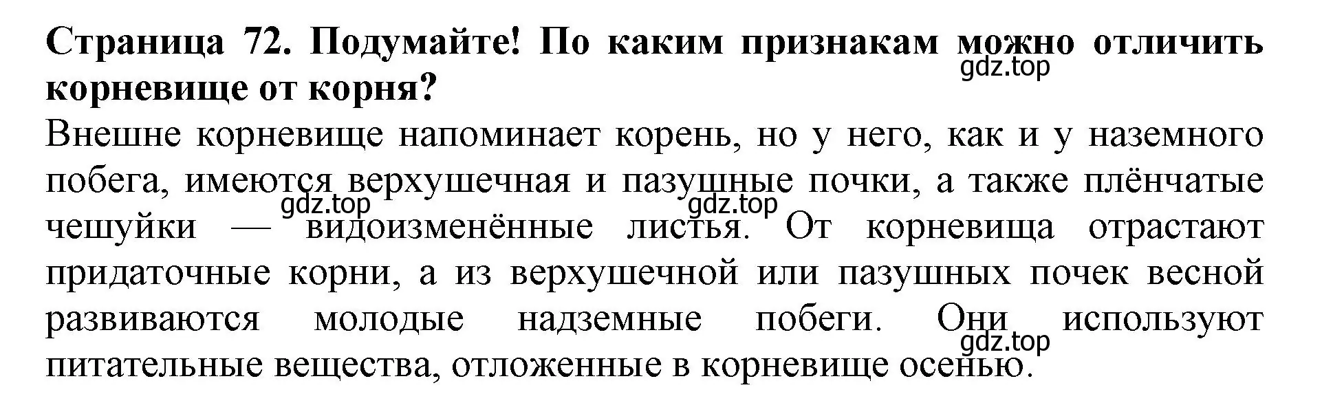 Решение  Подумайте! (страница 72) гдз по биологии 6 класс Пасечник, Суматохин, учебник