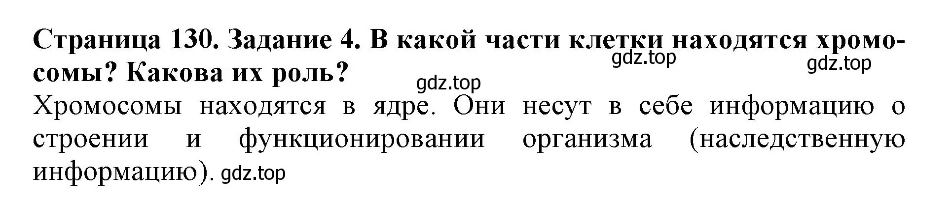 Решение номер 4 (страница 130) гдз по биологии 6 класс Пасечник, Суматохин, учебник