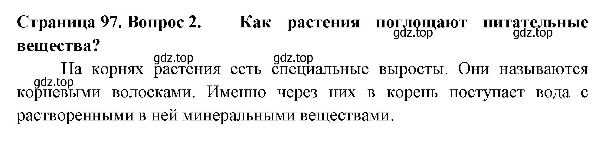 Решение 2. номер 2 (страница 97) гдз по биологии 6 класс Пасечник, Суматохин, учебник