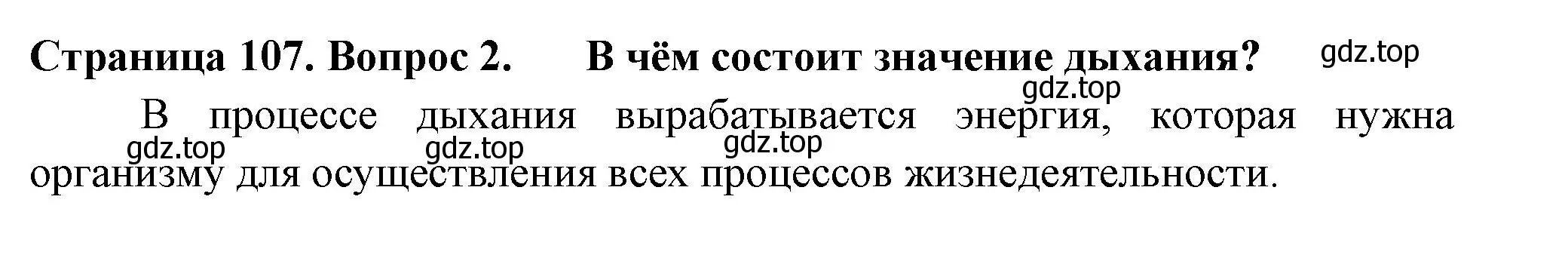 Решение 2. номер 2 (страница 107) гдз по биологии 6 класс Пасечник, Суматохин, учебник